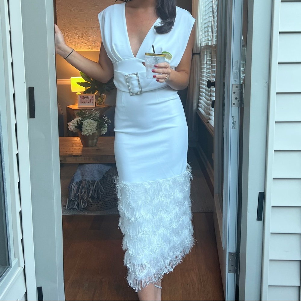 ASOS bridal midi dress